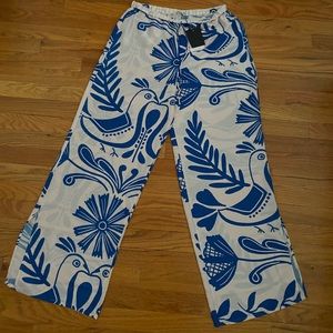 Zara long printed oversized pants